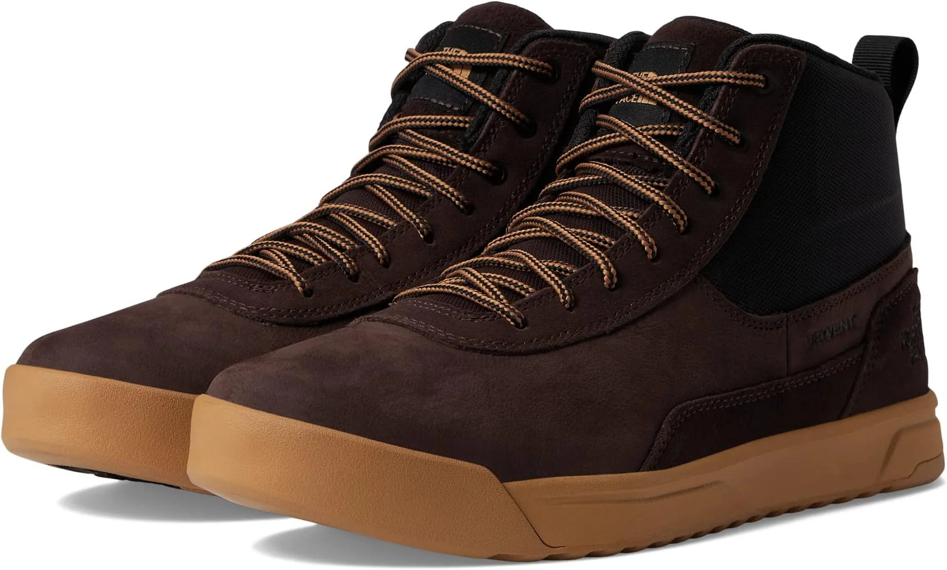 Larimer Mid Waterproof The North Face Hiking Shoes, Coal Brown/Almond Butter